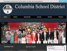 Tablet Screenshot of columbiaschools.org